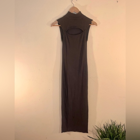 NWT All Saints Kiki Sleeveless Keyhole Front Dress - 4 - Dark Green - Picture 3 of 12